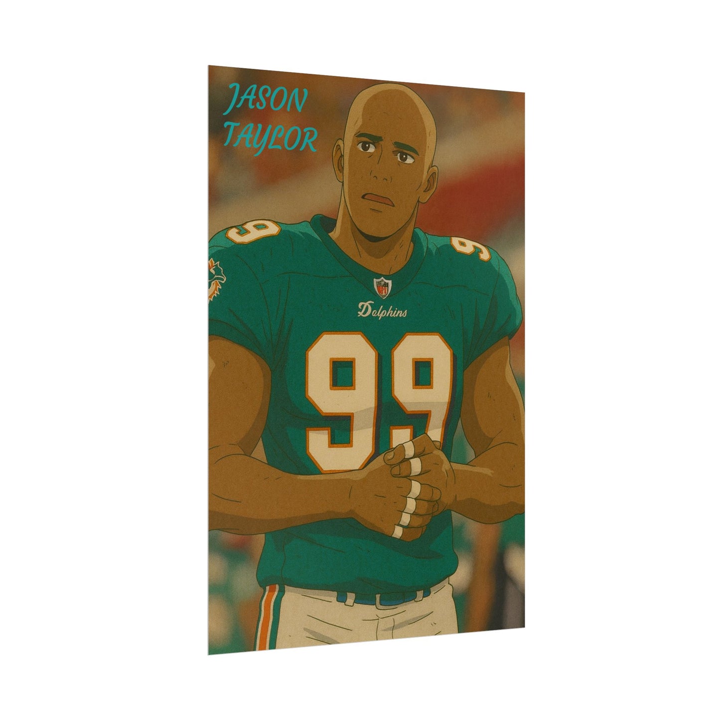 Loco Fits Anime Football 'Jason Taylor' Poster