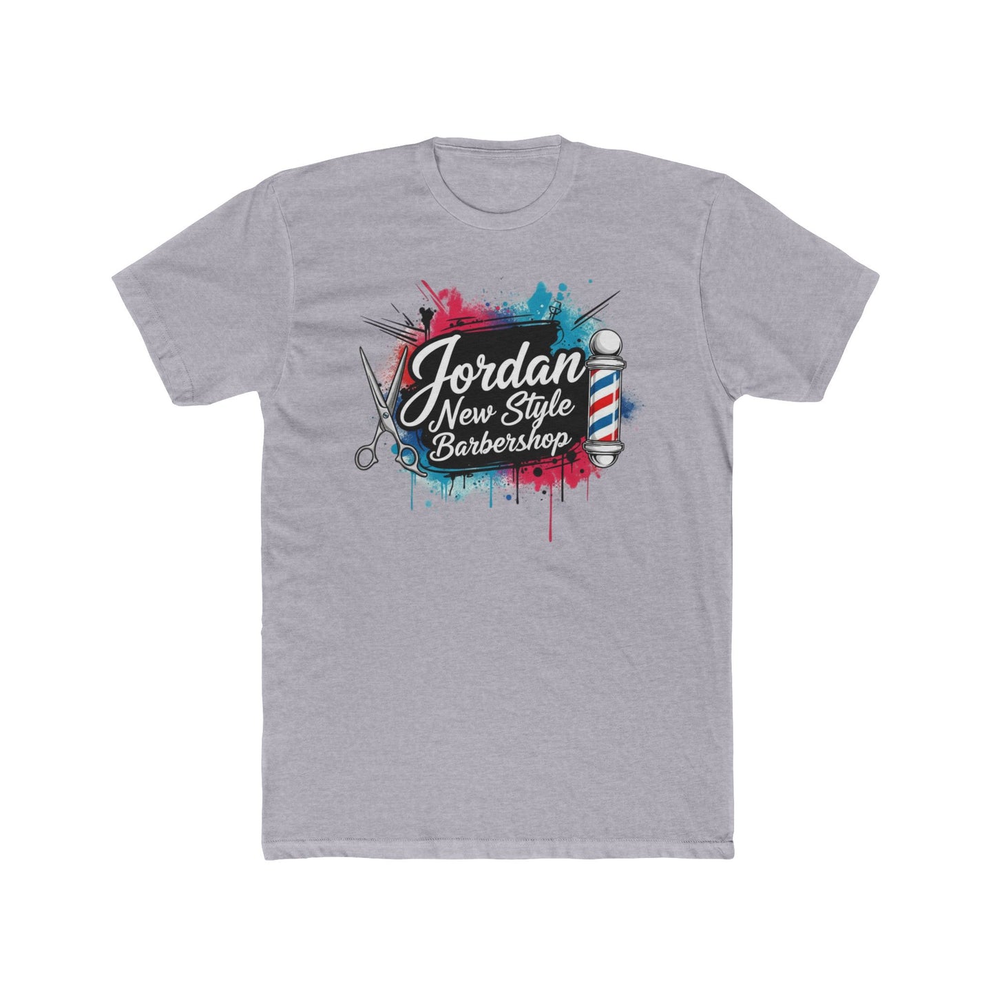 Jordan New Style Barbershop Alternative Logo V2 Cotton Crew Tee