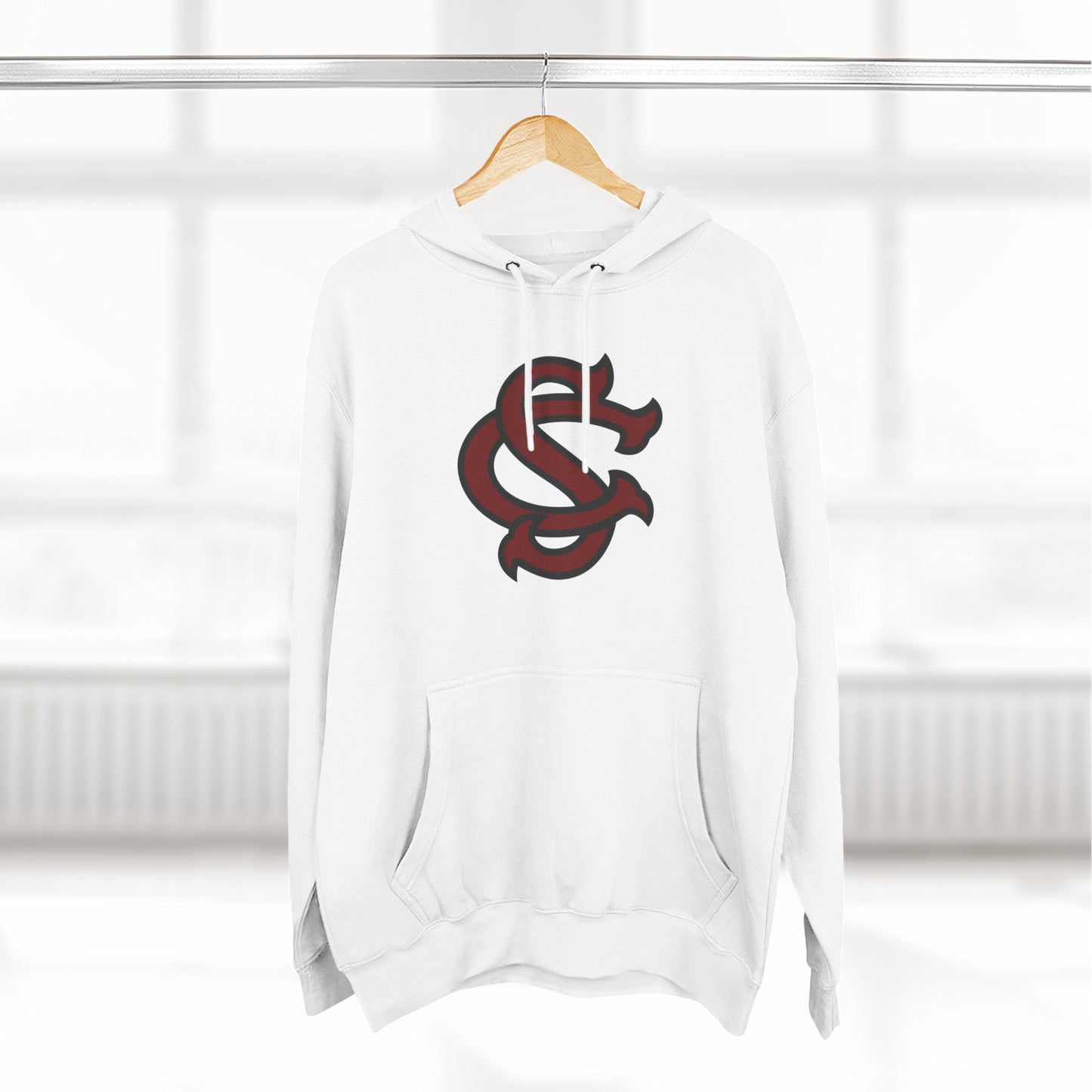 'South Carolina SC' Three-Panel Fleece Hoodie