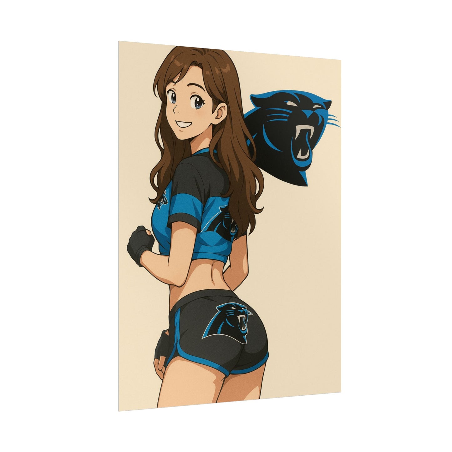 Loco Fits Anime Girls 'Panthers Cheerleader 1' Poster