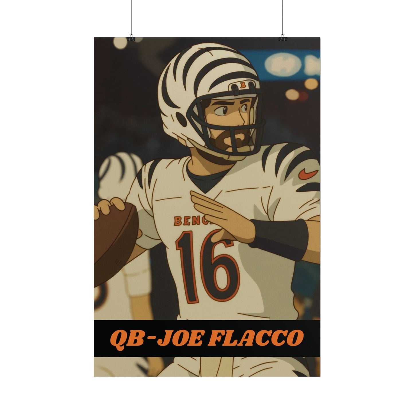 Loco Fits Anime Football 'Joe Flacco' Poster