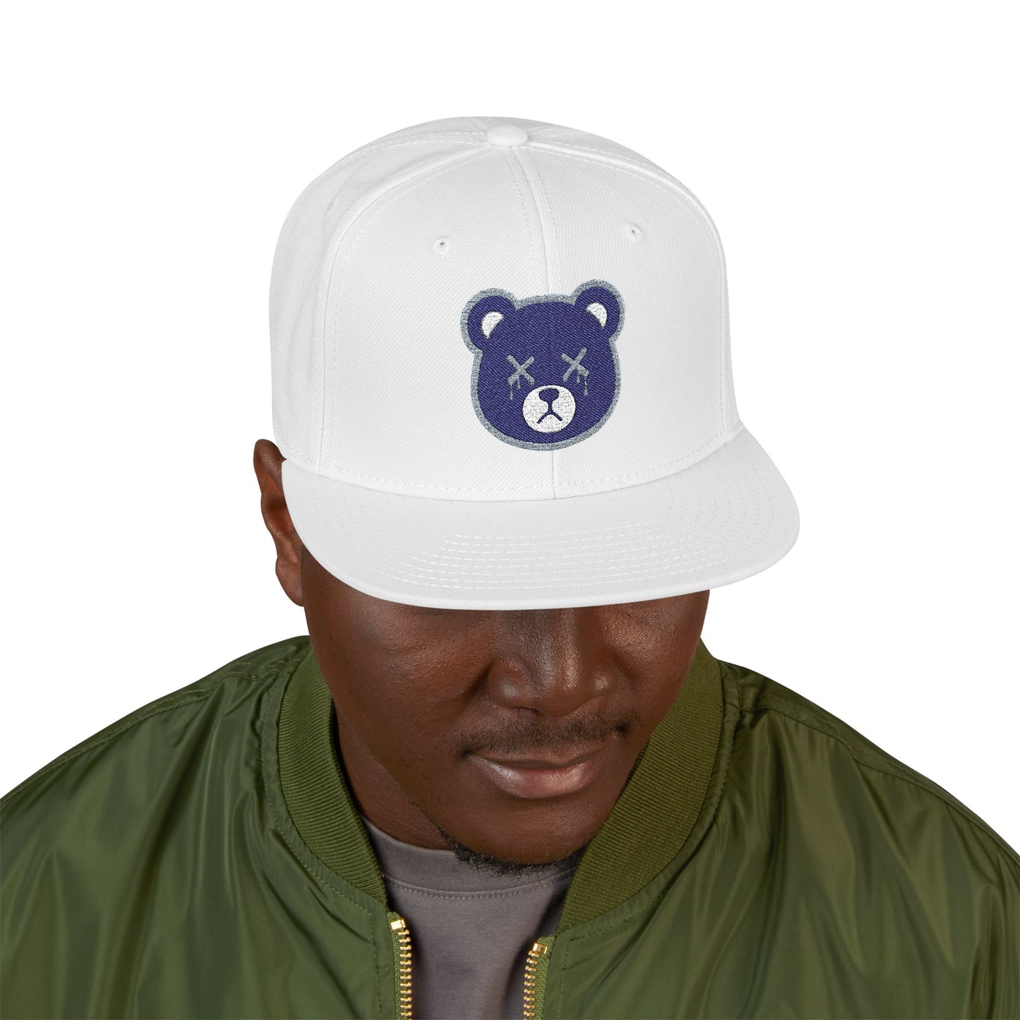 "Wicked Way" Deady Bears Navy Blue & Grey Logo Snapback