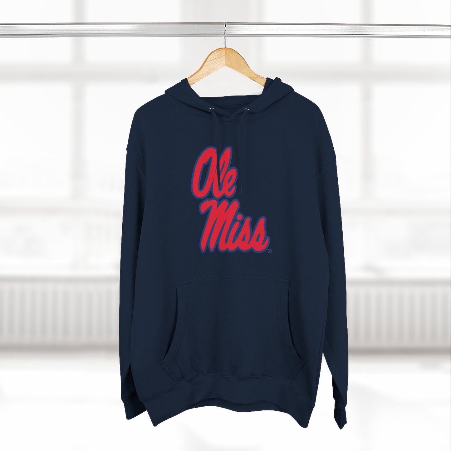 'Ole Miss Script' Three-Panel Fleece Hoodie