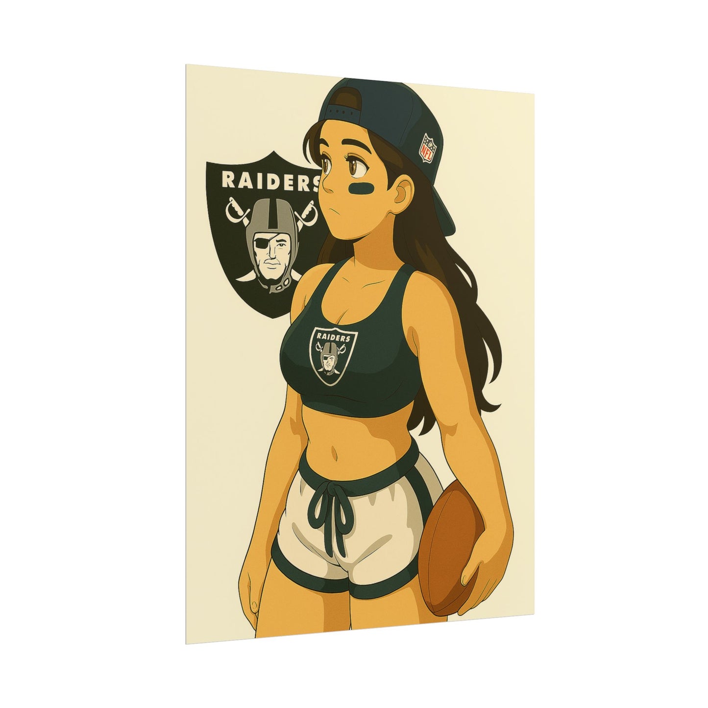 Loco Fits Anime Girls 'Raiders Girl 1' Poster