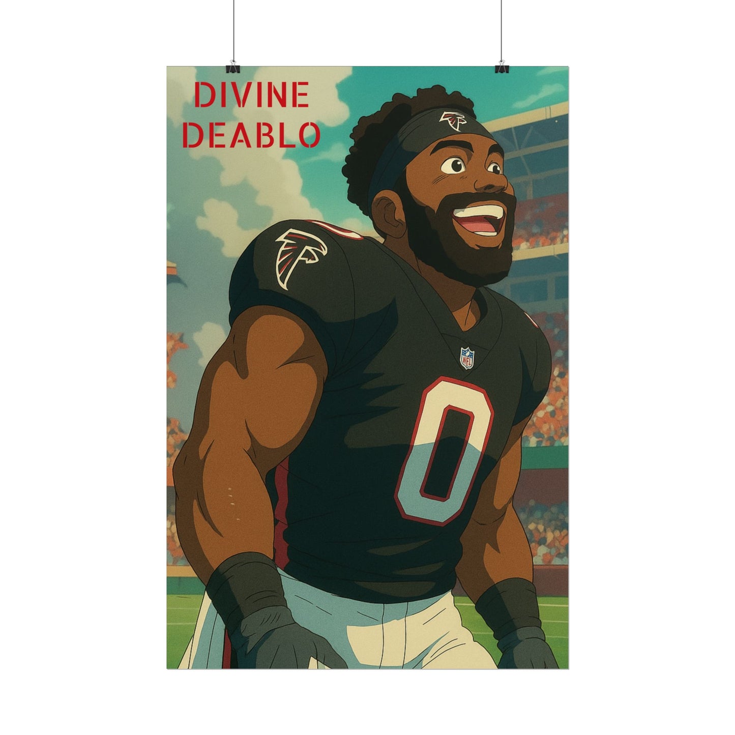 Loco Fits Anime Football 'Divine Deablo' Poster