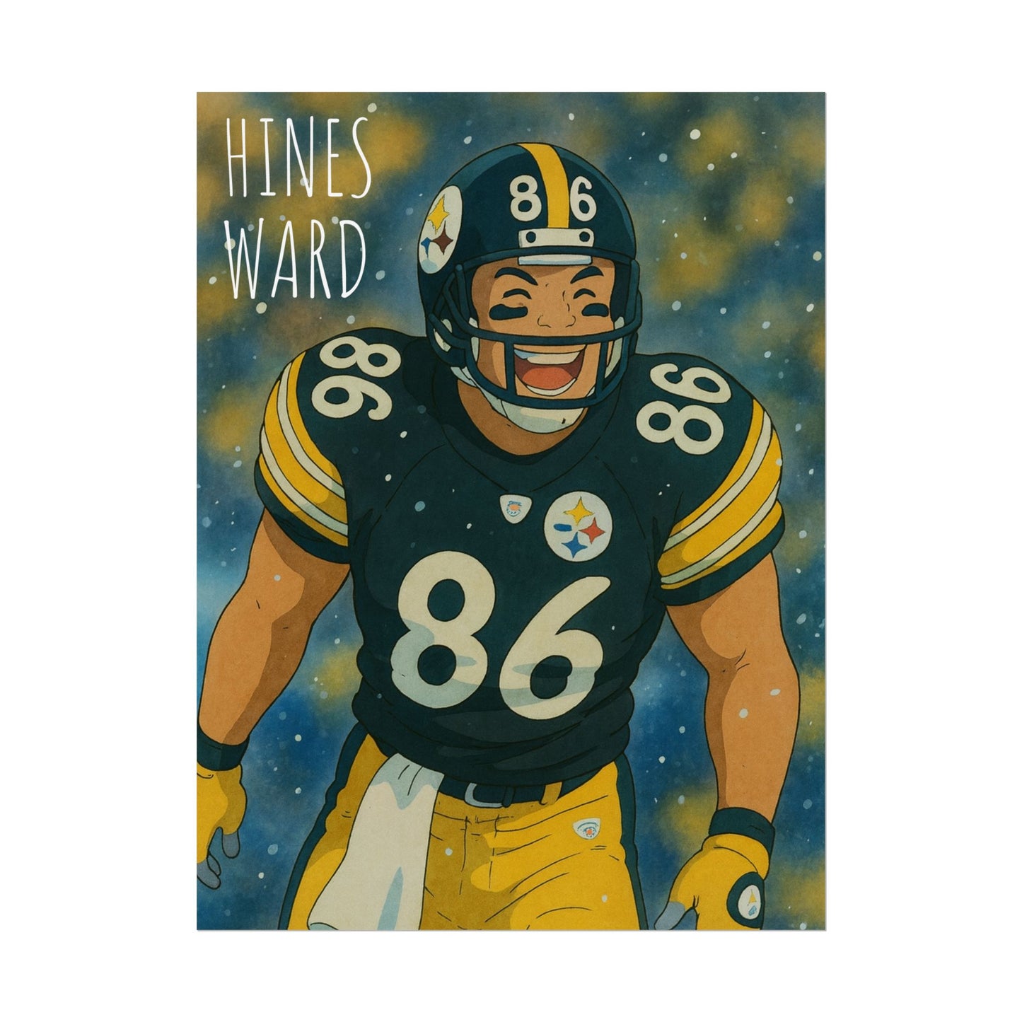 Loco Fits Anime Football 'Hines Ward' Poster