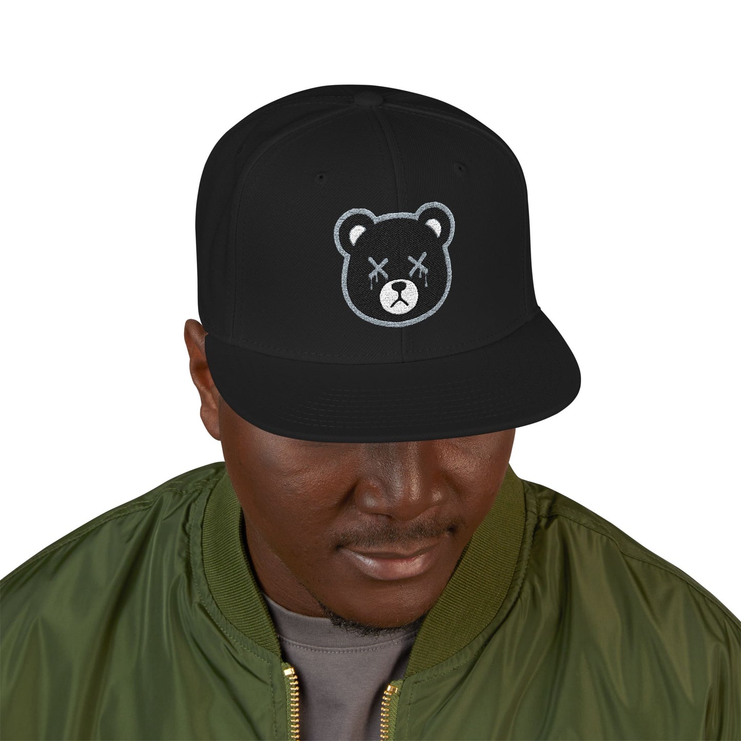 "Wicked Way" Deady Bears Grey, Black & White Logo Snapback