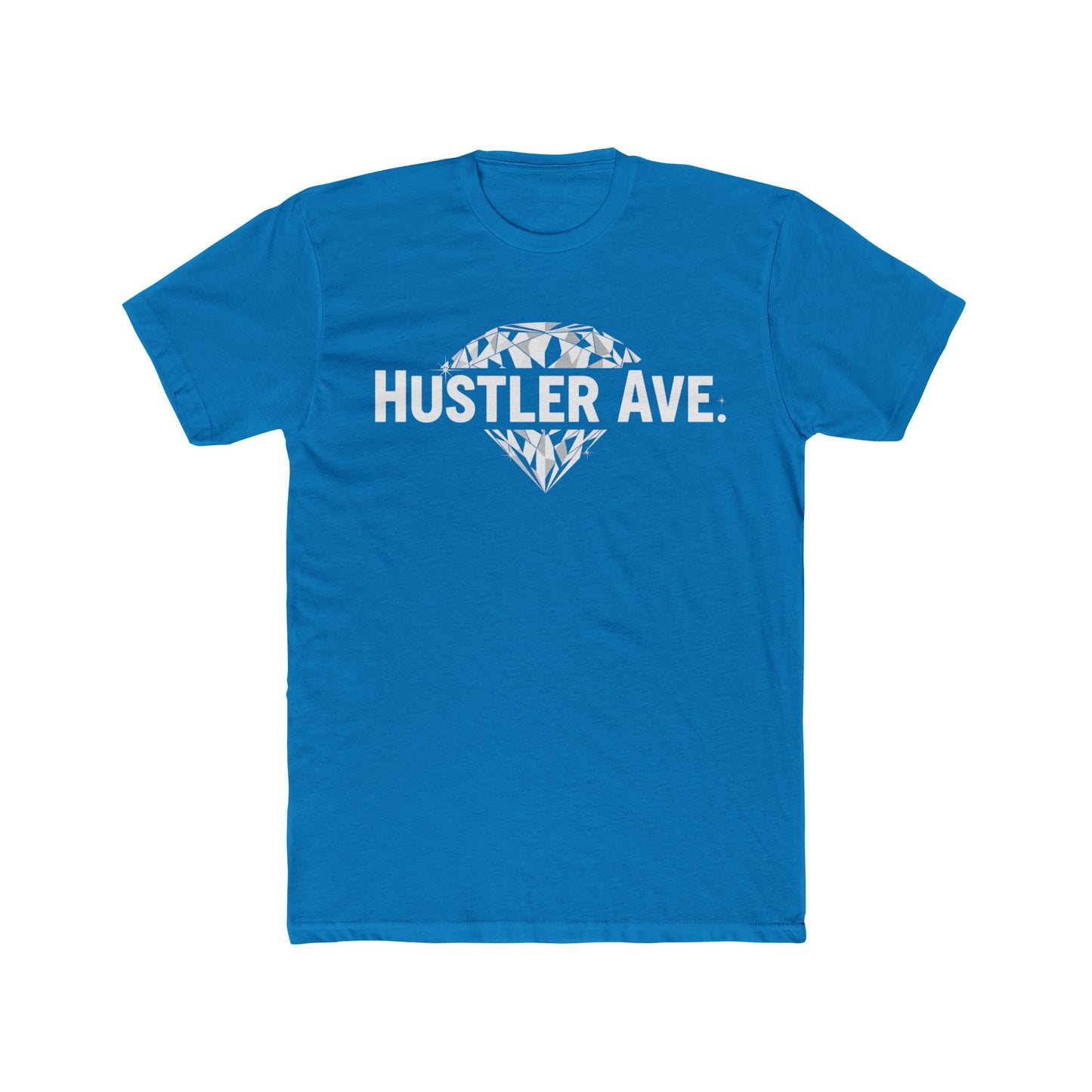 "Hustler Ave" Diamond Status Cotton Crew Tee