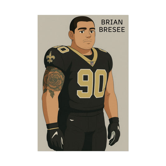 Loco Fits Anime Football 'Brian Bresee' Poster