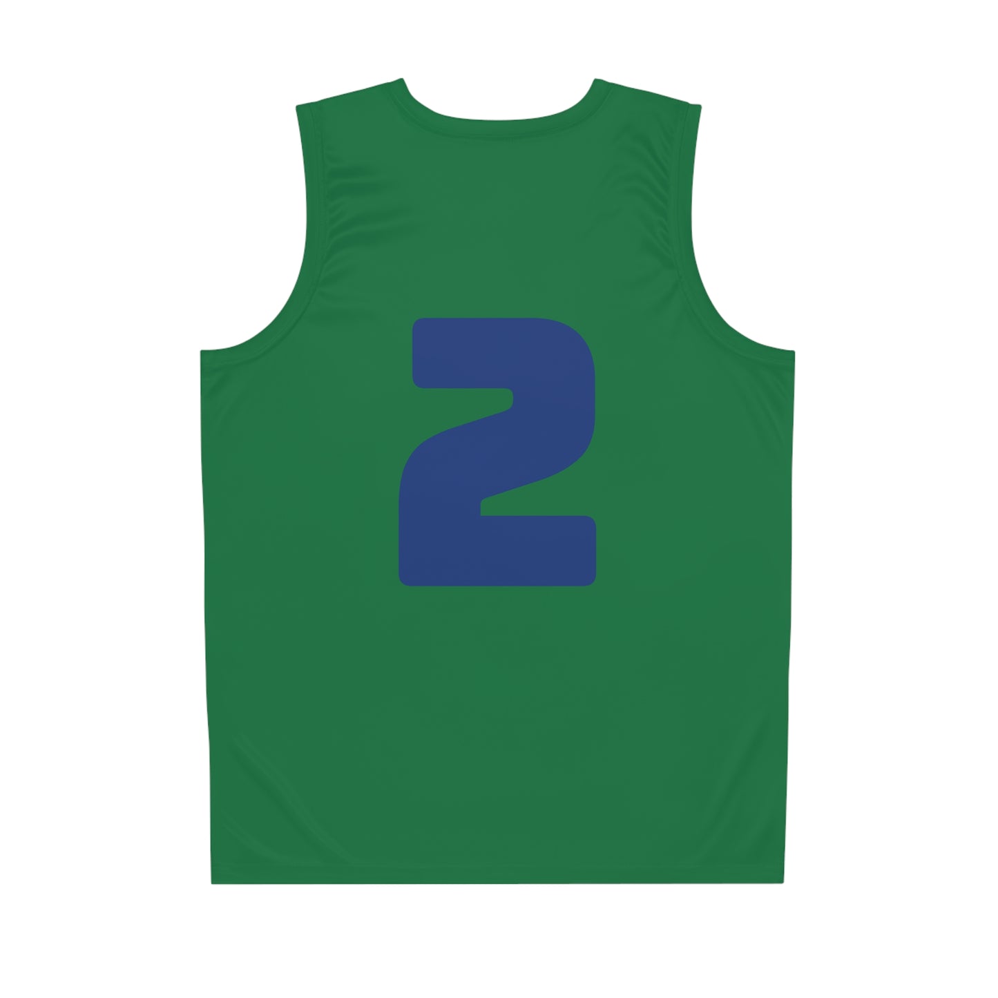 Green & Blue "Hustler Ave" #2 Alt. Basketball Jersey