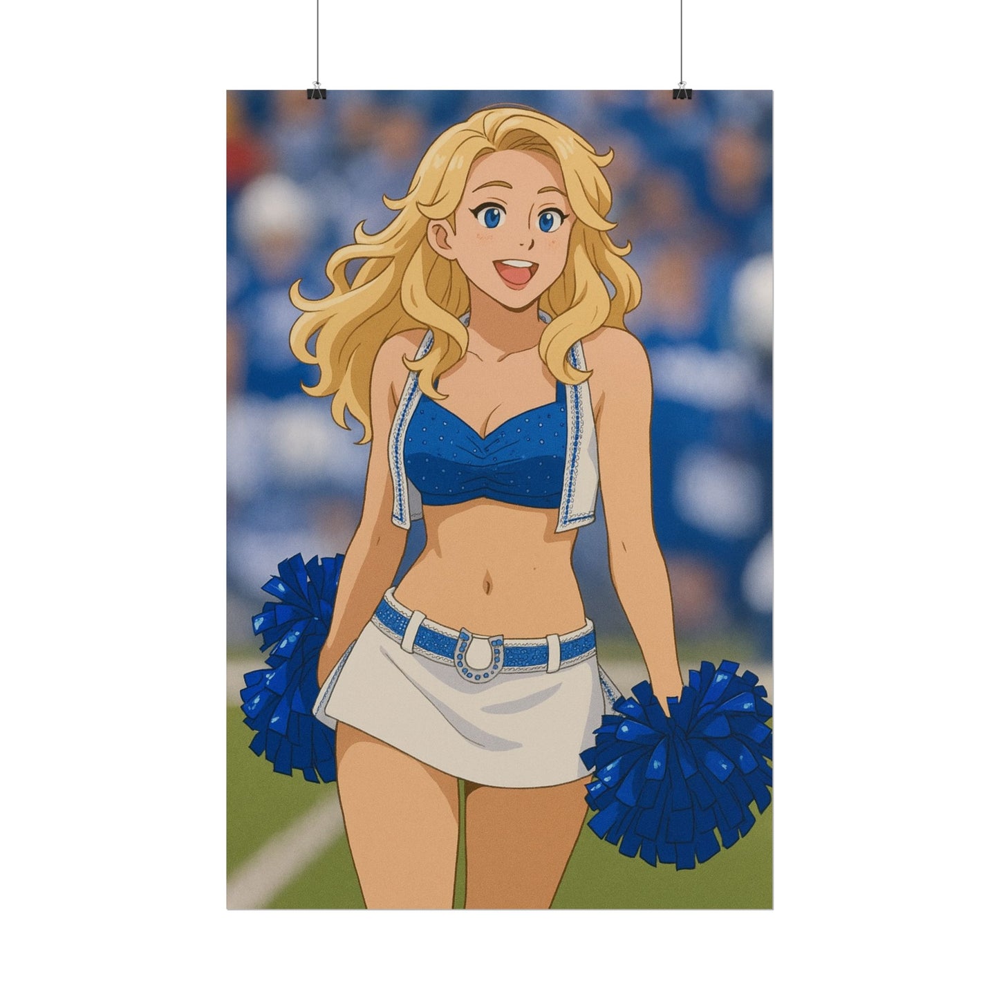 Loco Fits Anime Girls 'Colts Cheerleader On-Field 1' Poster