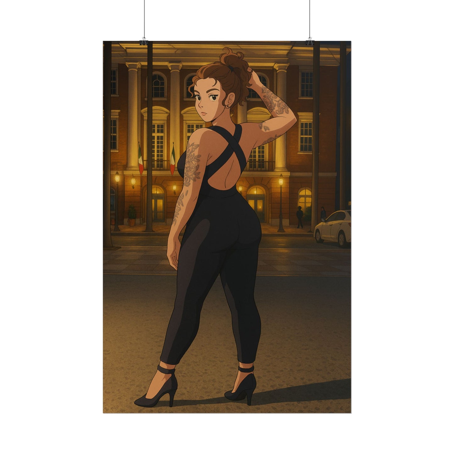 Loco Fits Anime Girls 'Let My Hair Down' Poster