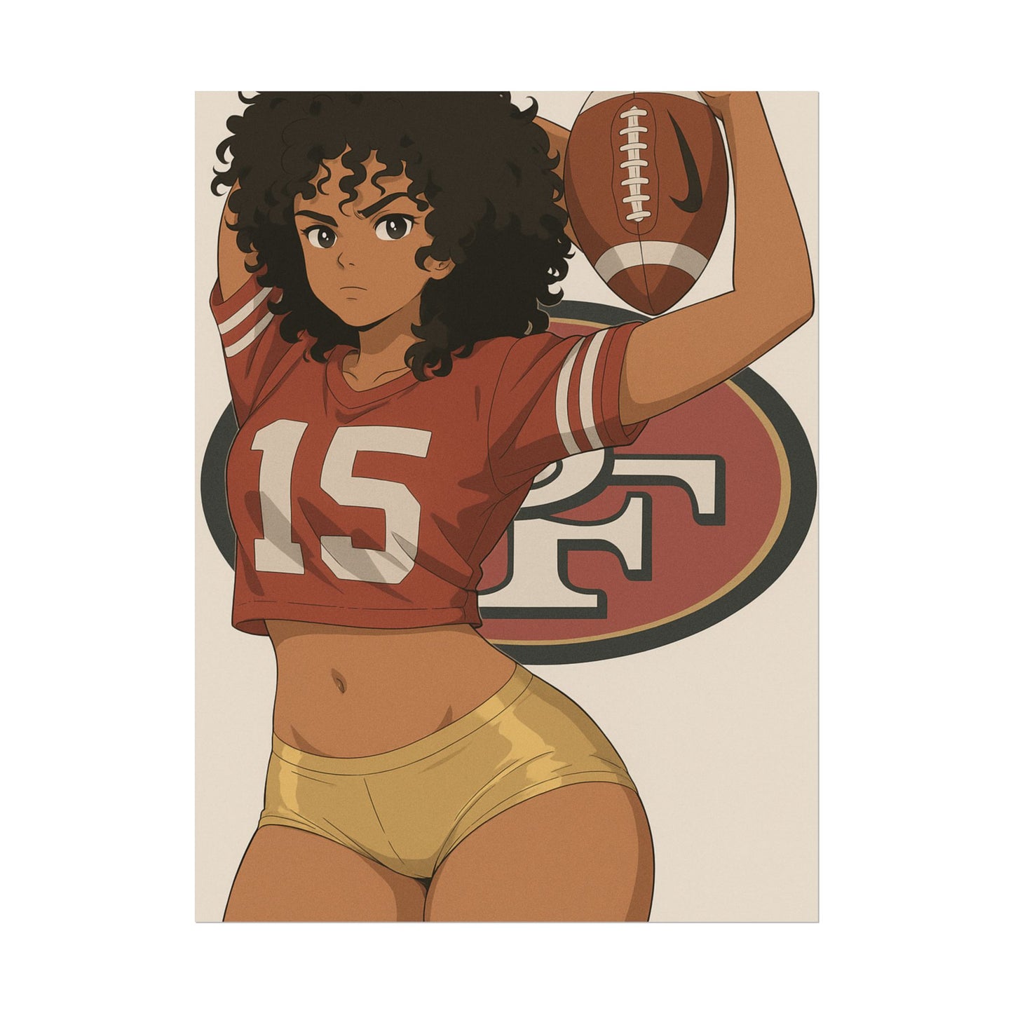 Loco Fits Anime Girls '49ers Girls 1' Poster