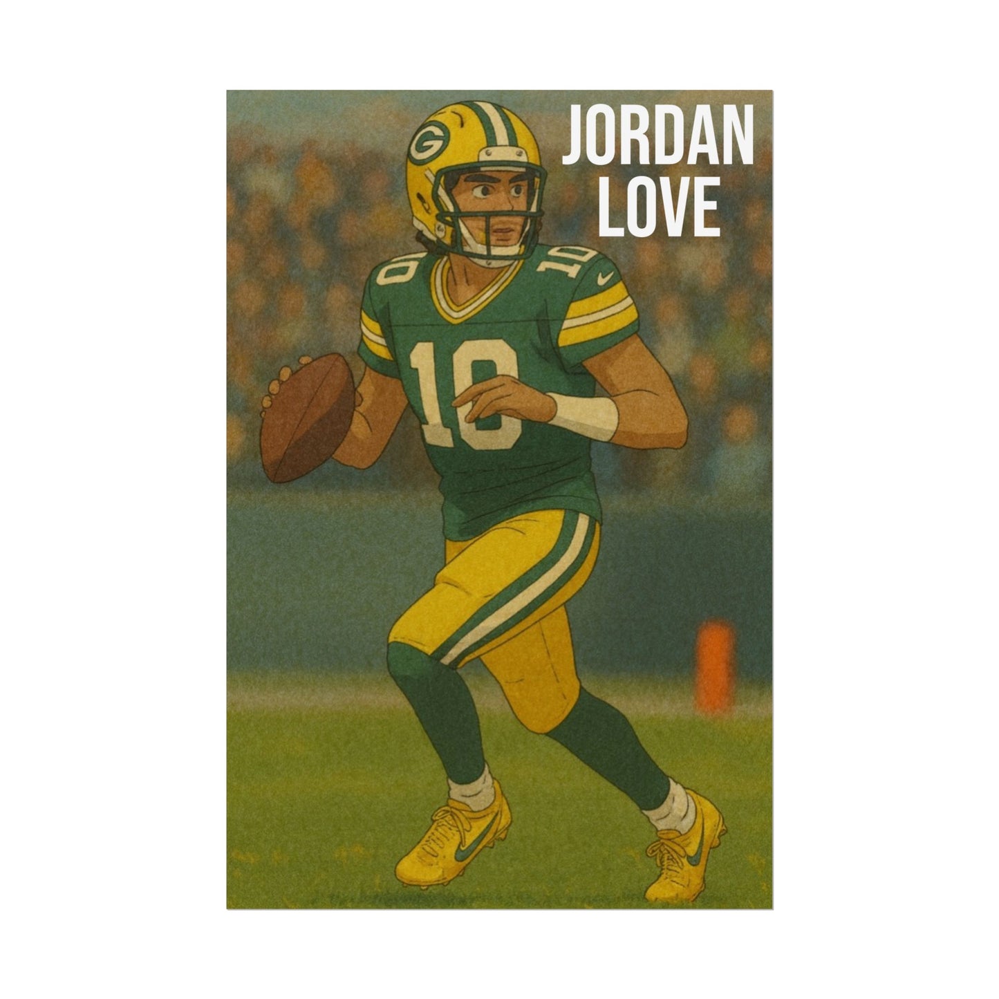 Loco Fits Anime Football 'Jordan Love' Poster