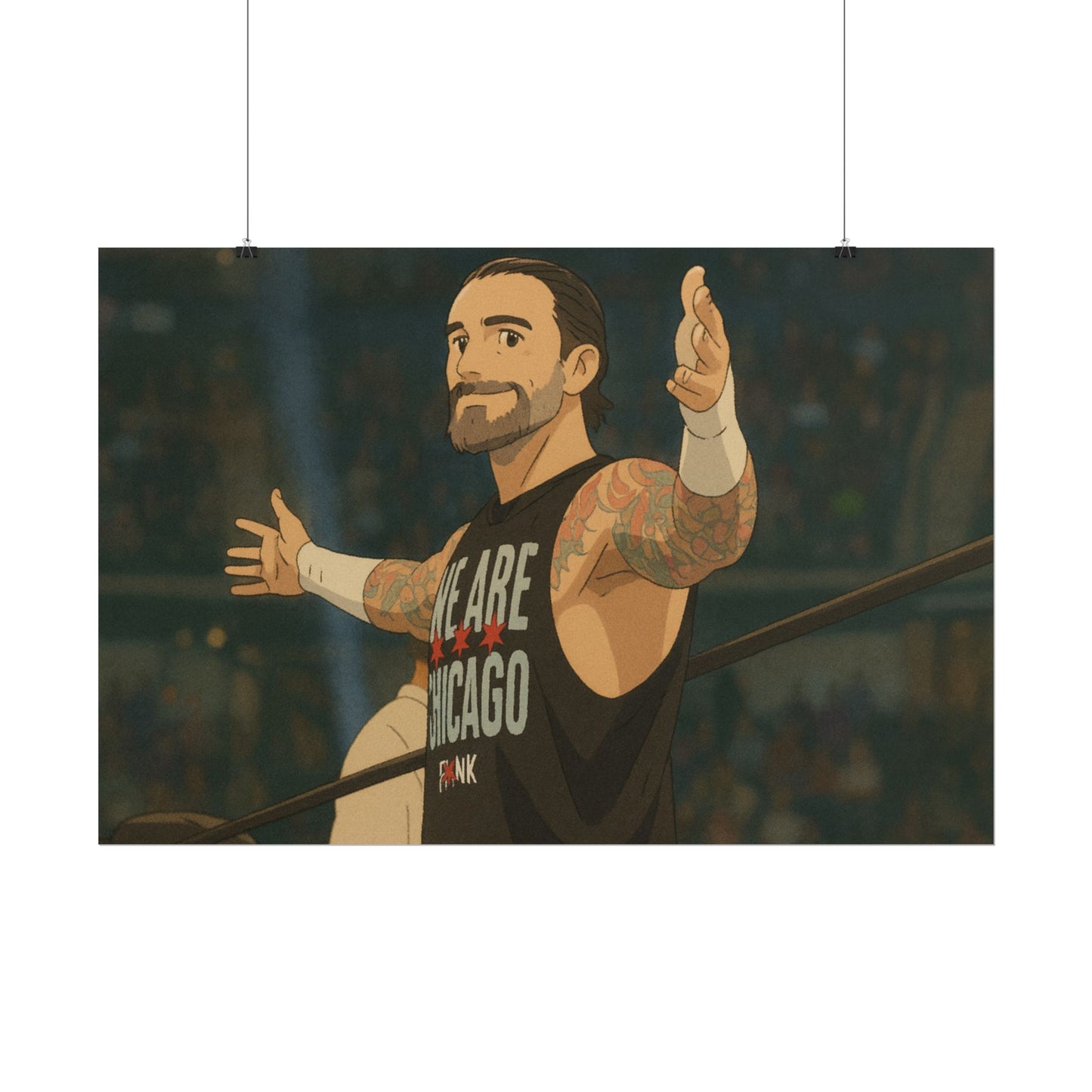 Loco Fits Anime Wrestling 'Chicago is Punk' Poster