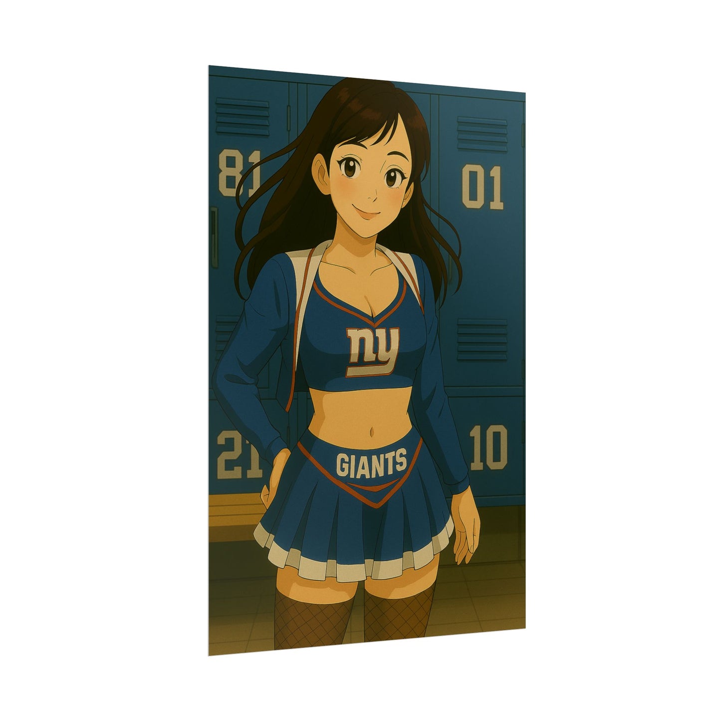 Loco Fits Anime Girls 'Giants Cheerleader 1' Poster
