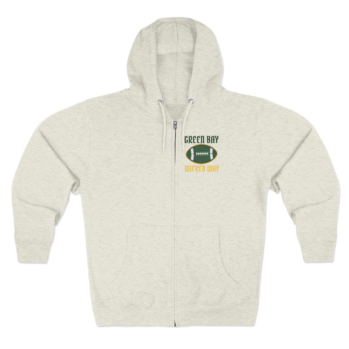 "Wicked Way" Green Bay Football Zip Hoodie