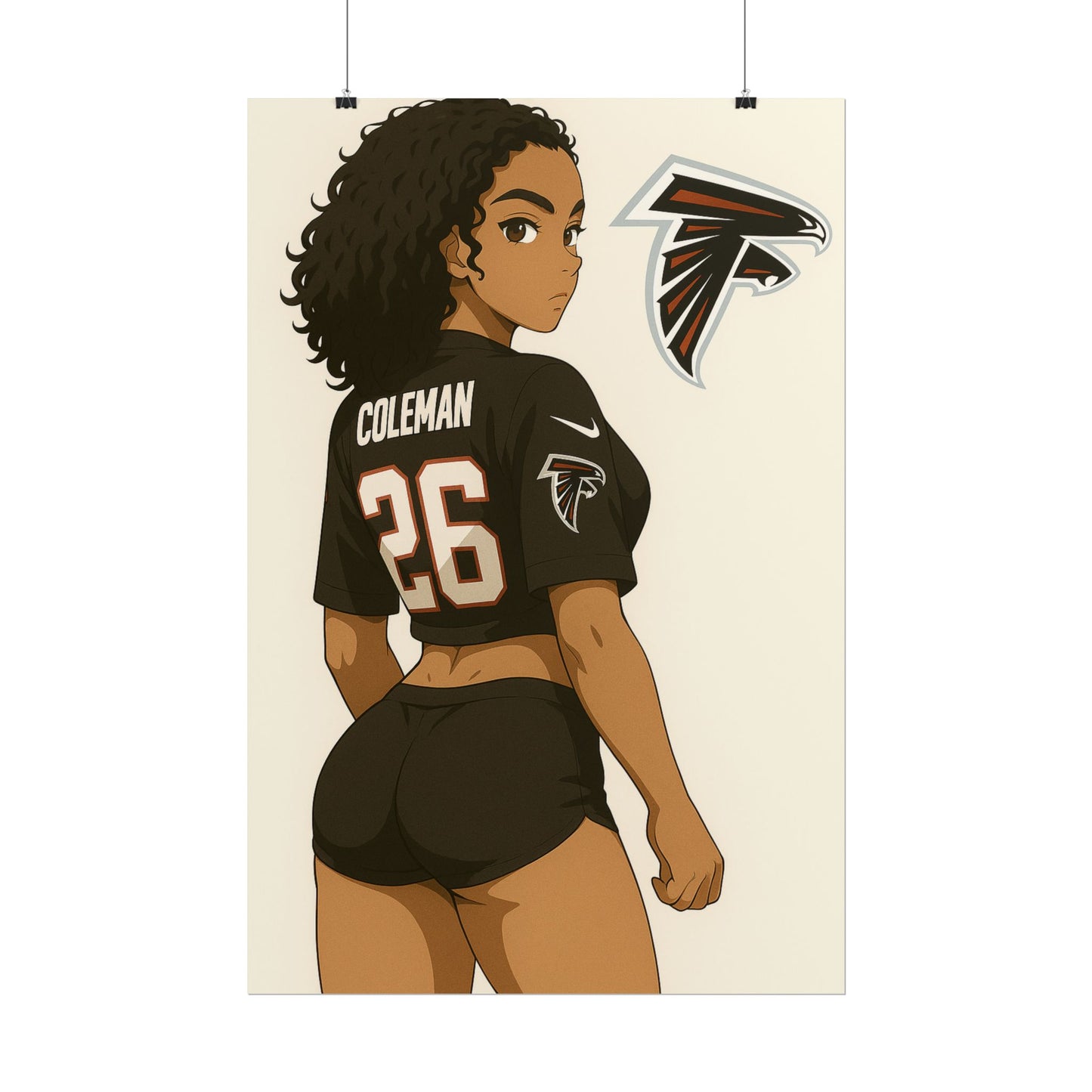 Loco Fits Anime Girls 'Falcons Girl 1' Poster