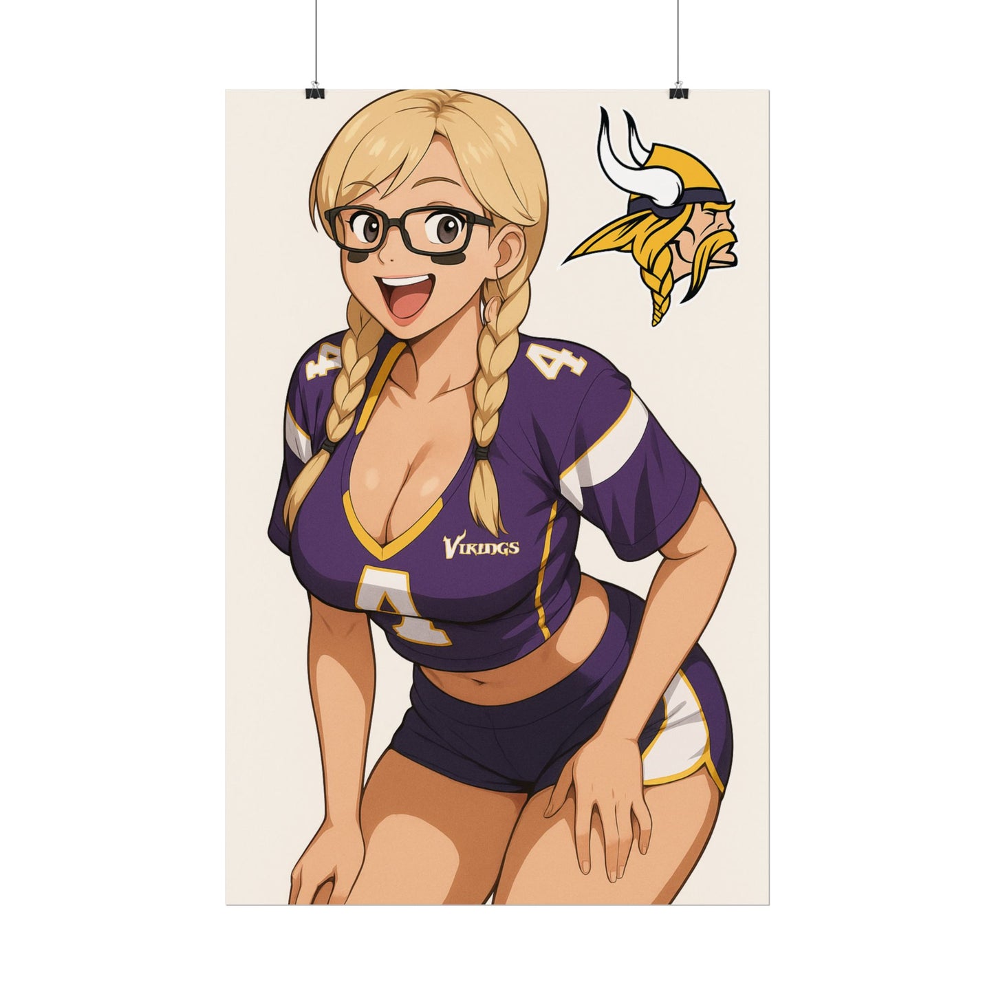 Loco Fits Anime Girls 'Vikings Girl 2' Poster