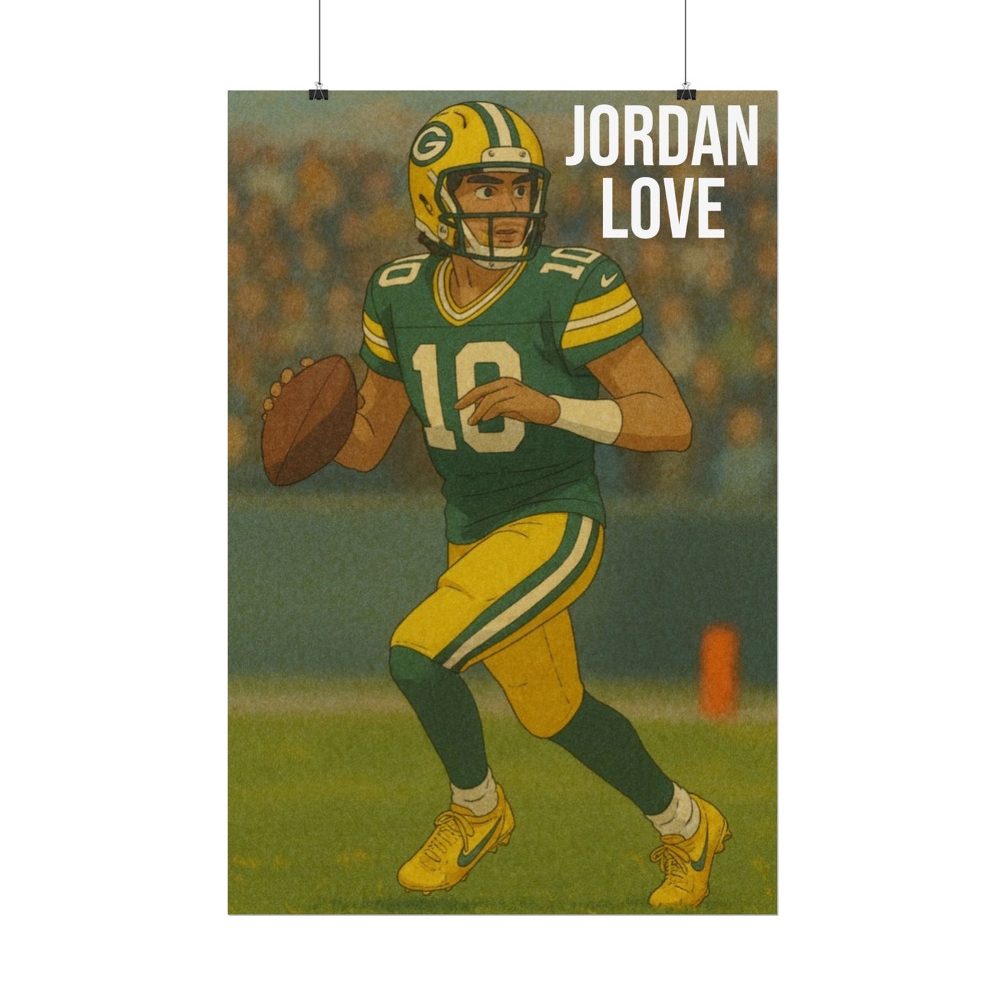 Loco Fits Anime Football 'Jordan Love' Poster