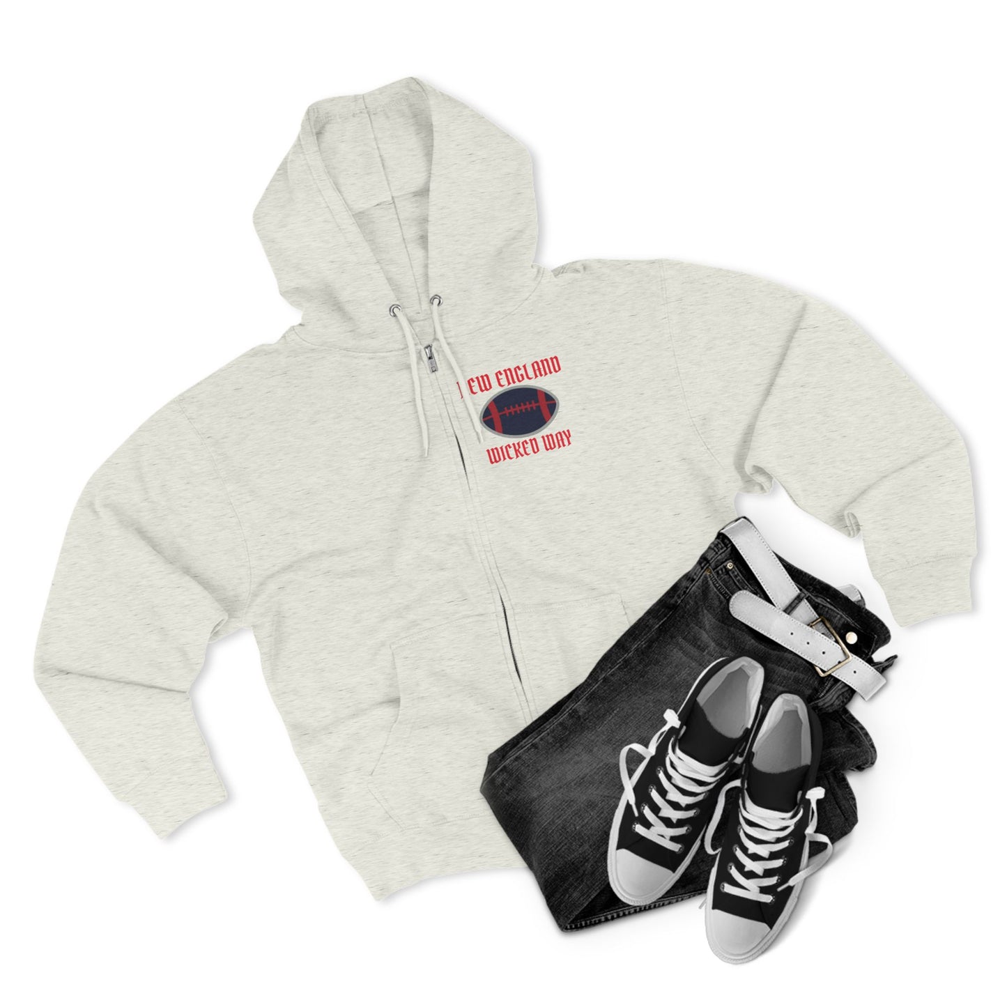 "Wicked Way" New England Football Zip Hoodie