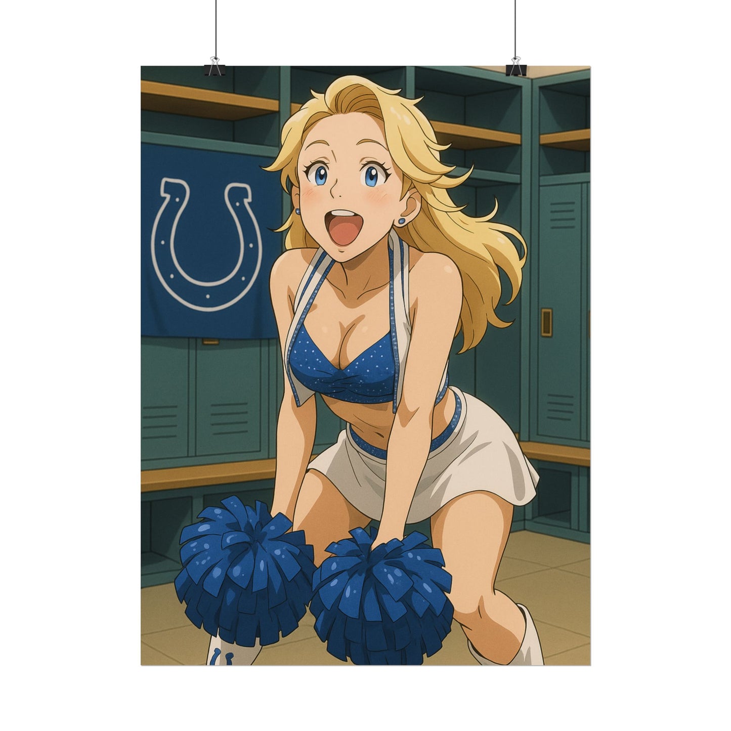 Loco Fits Anime Girls 'Colts Cheerleader Locker Room 1' Poster