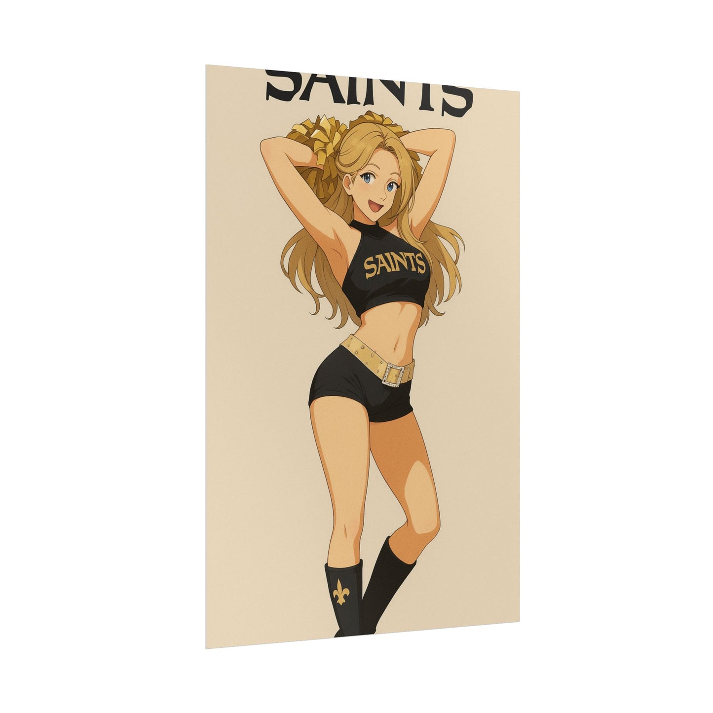 Loco Fits Anime Girls 'Saints Cheerleader 1' Poster