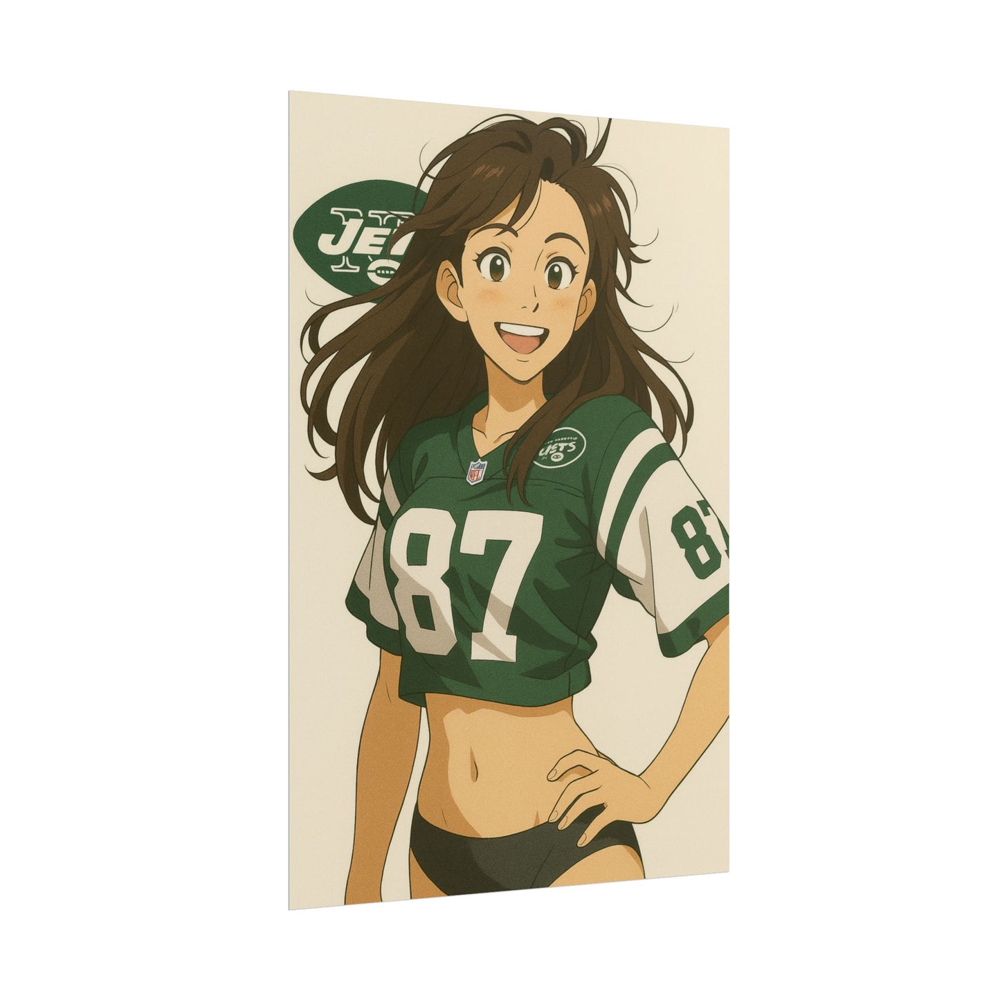 Loco Fits Anime Girls 'Jets Girl 1' Poster