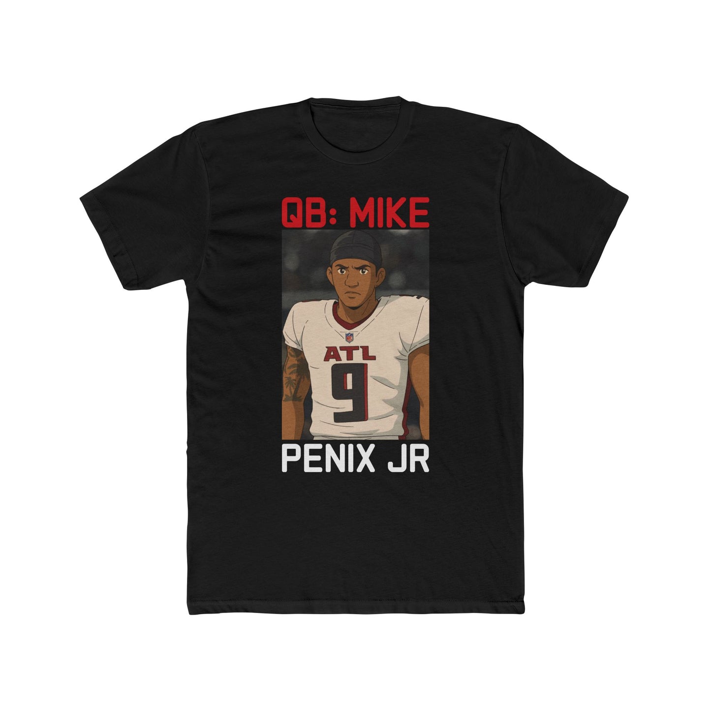 Anime Football 'Mike Penix Jr' Cotton Crew Tee