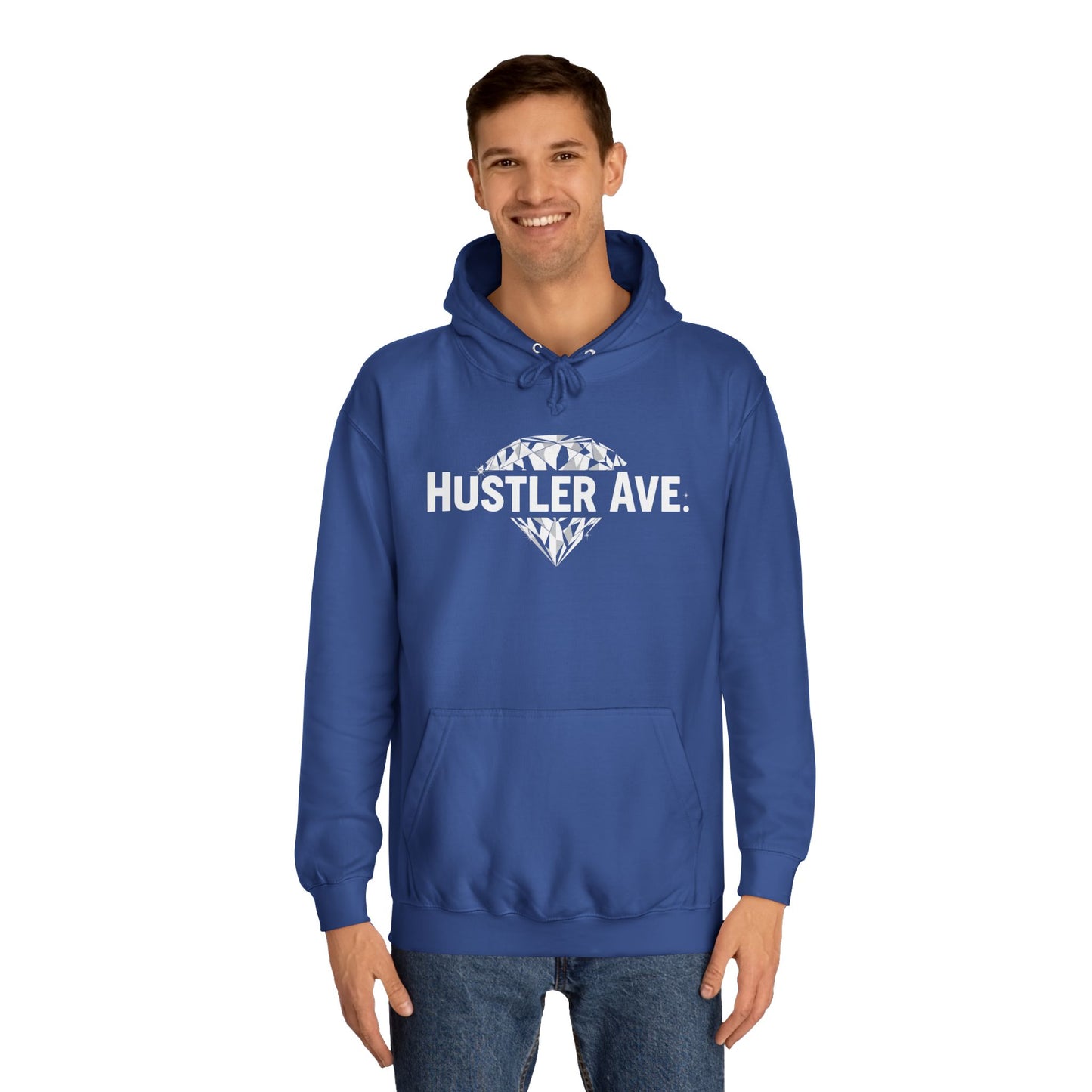 Base "Hustler Ave" Diamond Status College Hoodie