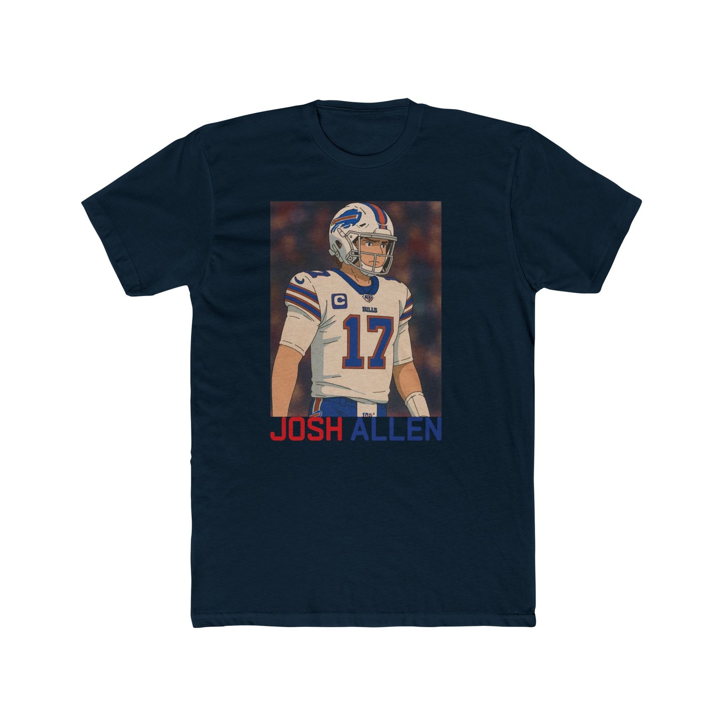 Anime Football 'Josh Allen' Cotton Crew Tee
