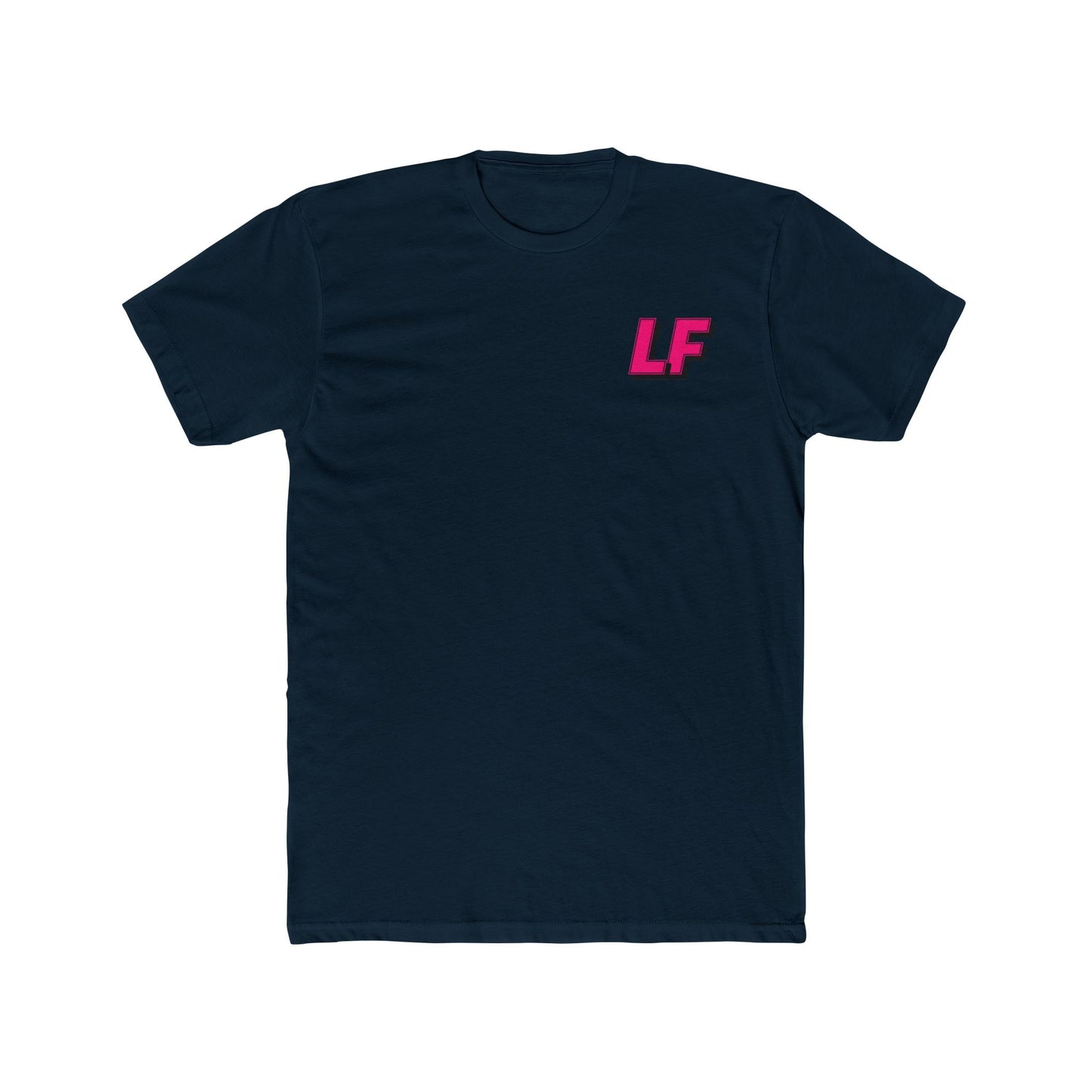 Loco Fits "LF" Hot Pink Pocket Logo Cotton Crew Tee