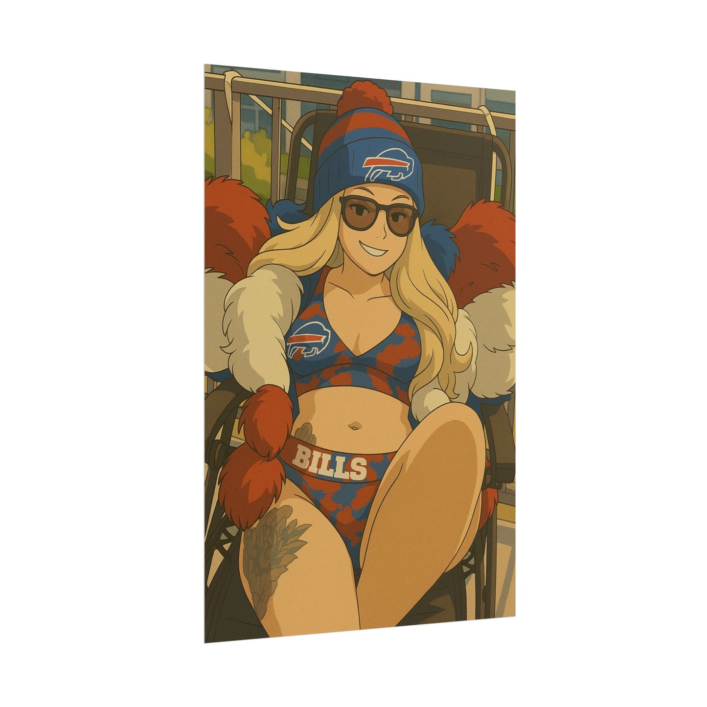 Loco Fits Anime Girls 'Bills Girl Swimsuit 1' Poster