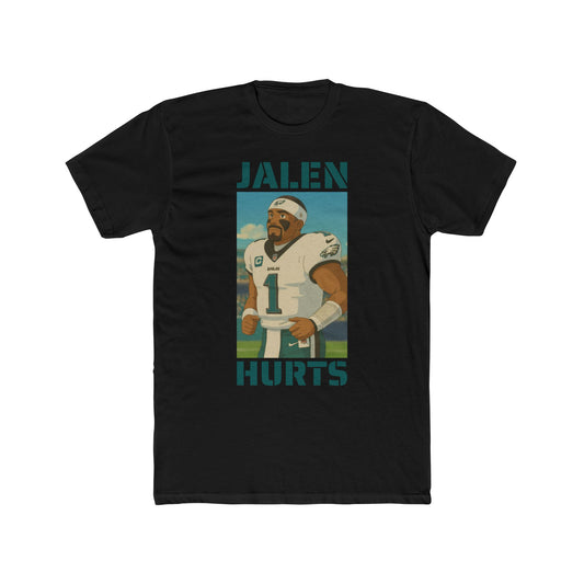 Anime Football 'Jalen Hurts' Cotton Crew Tee