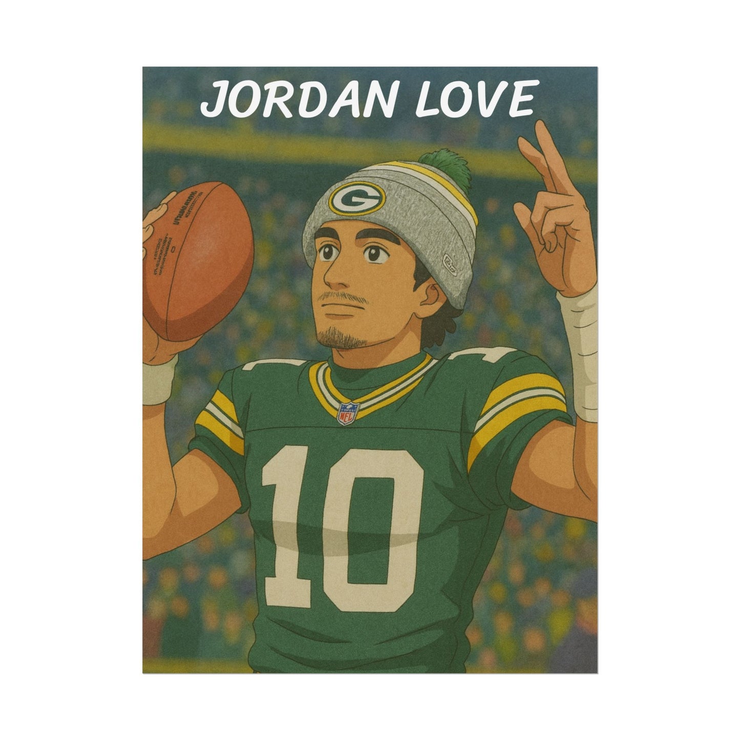 Loco Fits Anime Football 'Jordan Love' Poster V2