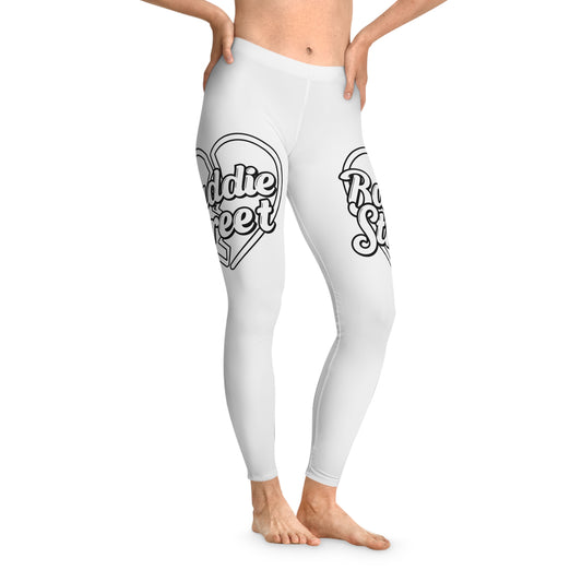 "Baddie Street" Broken Heart Big Logo Stretchy Leggings Active Fitness Wear