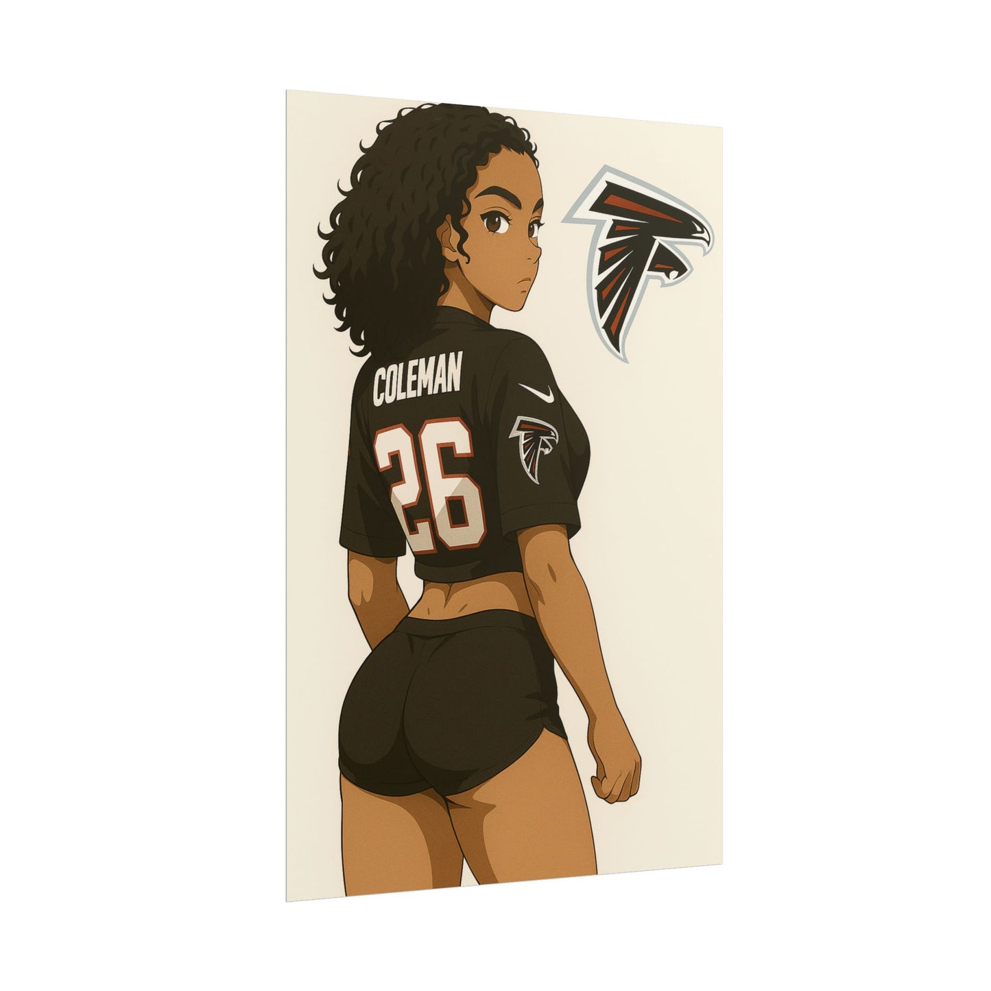 Loco Fits Anime Girls 'Falcons Girl 1' Poster