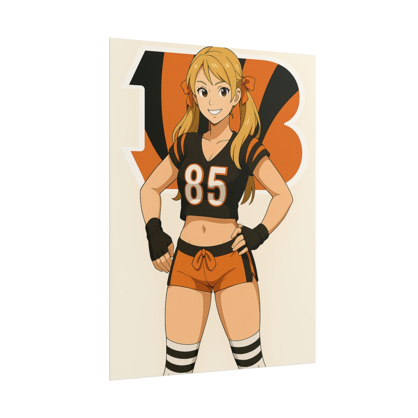 Loco Fits Anime Girls 'Bengals Cheerleader 2' Poster