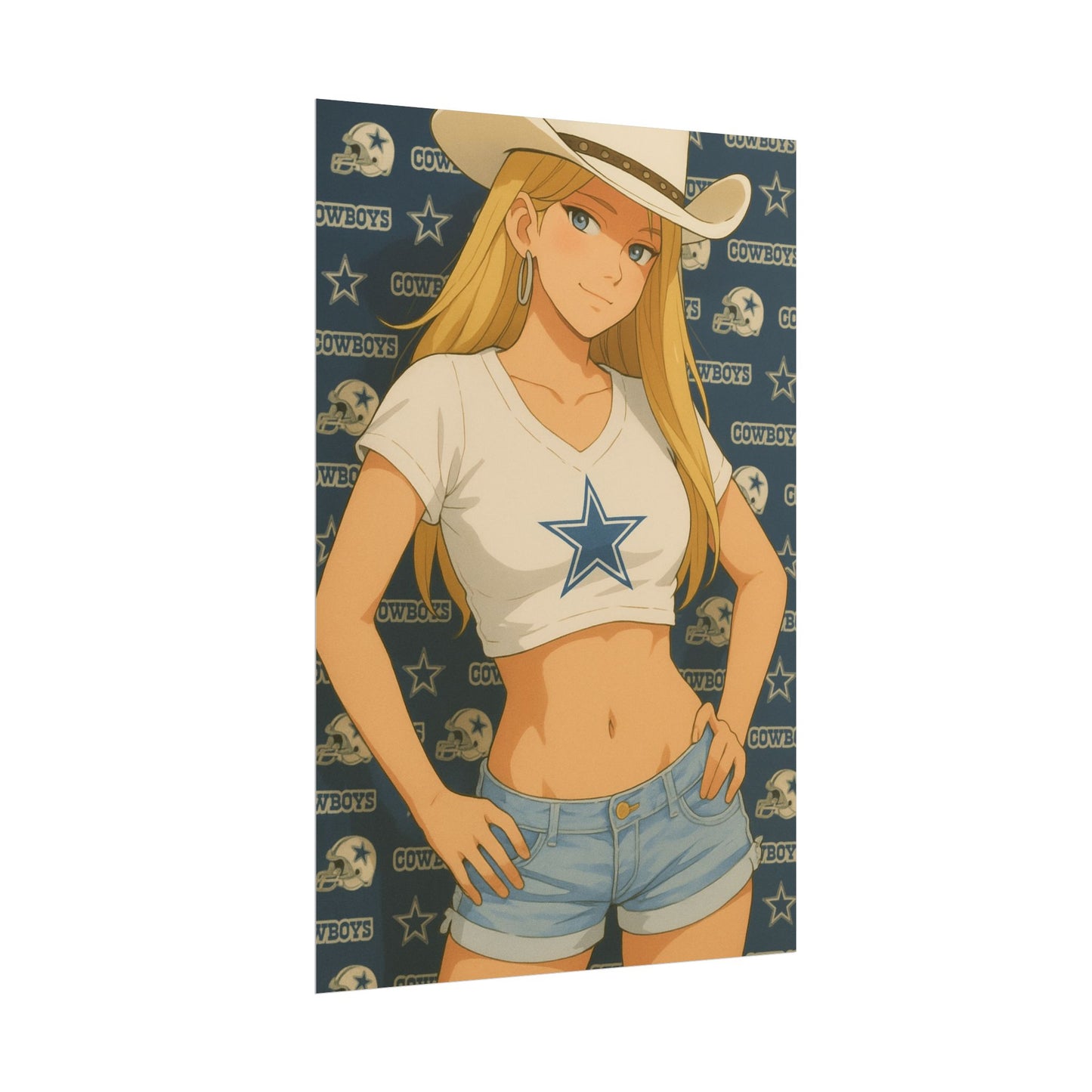 Loco Fits Anime Girls 'Cowboys Cowgirl' Poster