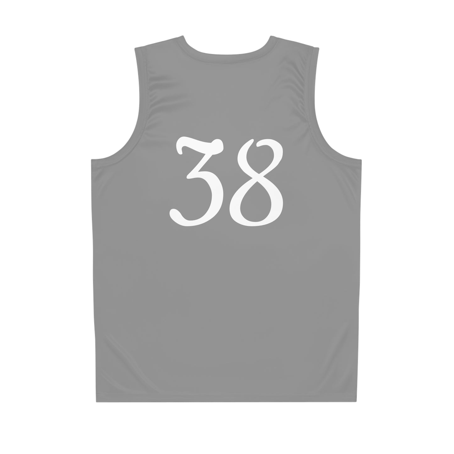 Grey "Hustler Ave" #38 All Business Briefcase Basketball Jersey