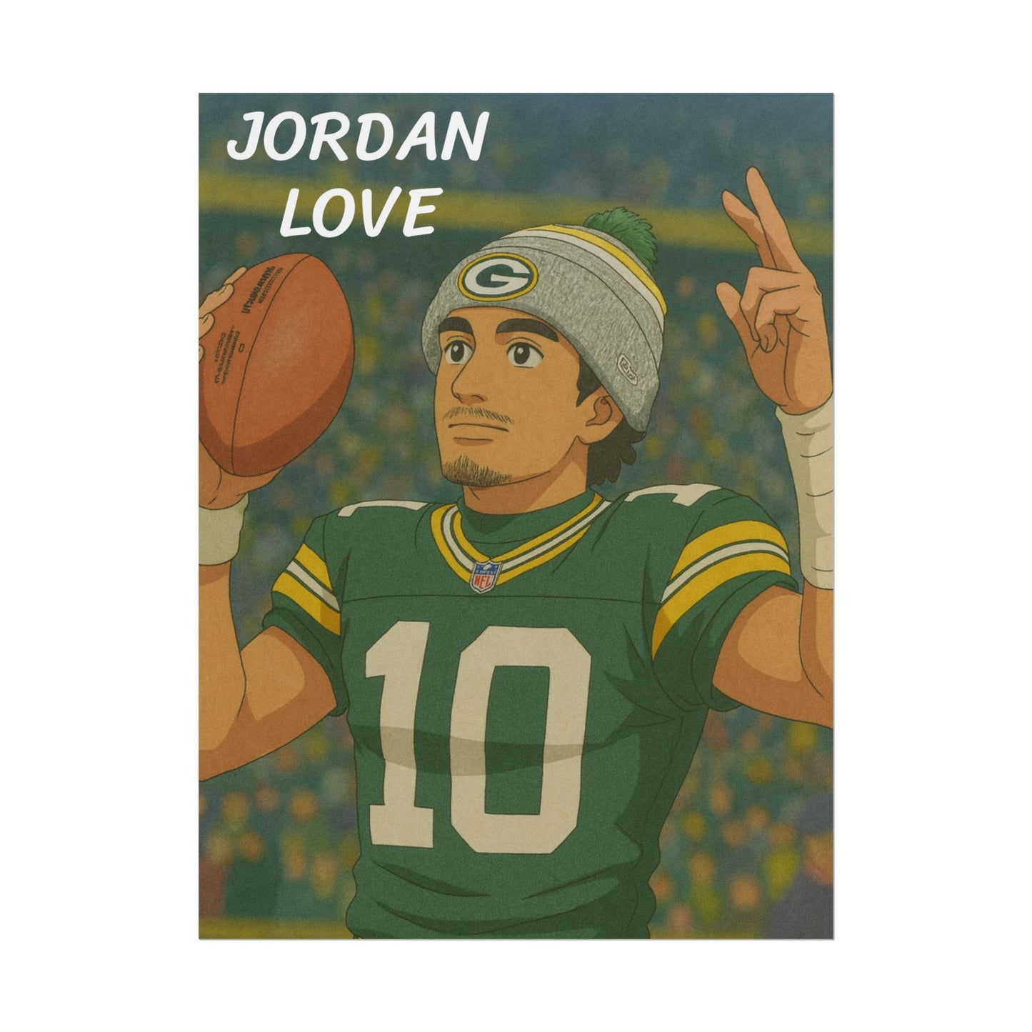 Loco Fits Anime Football 'Jordan Love' V2 Poster