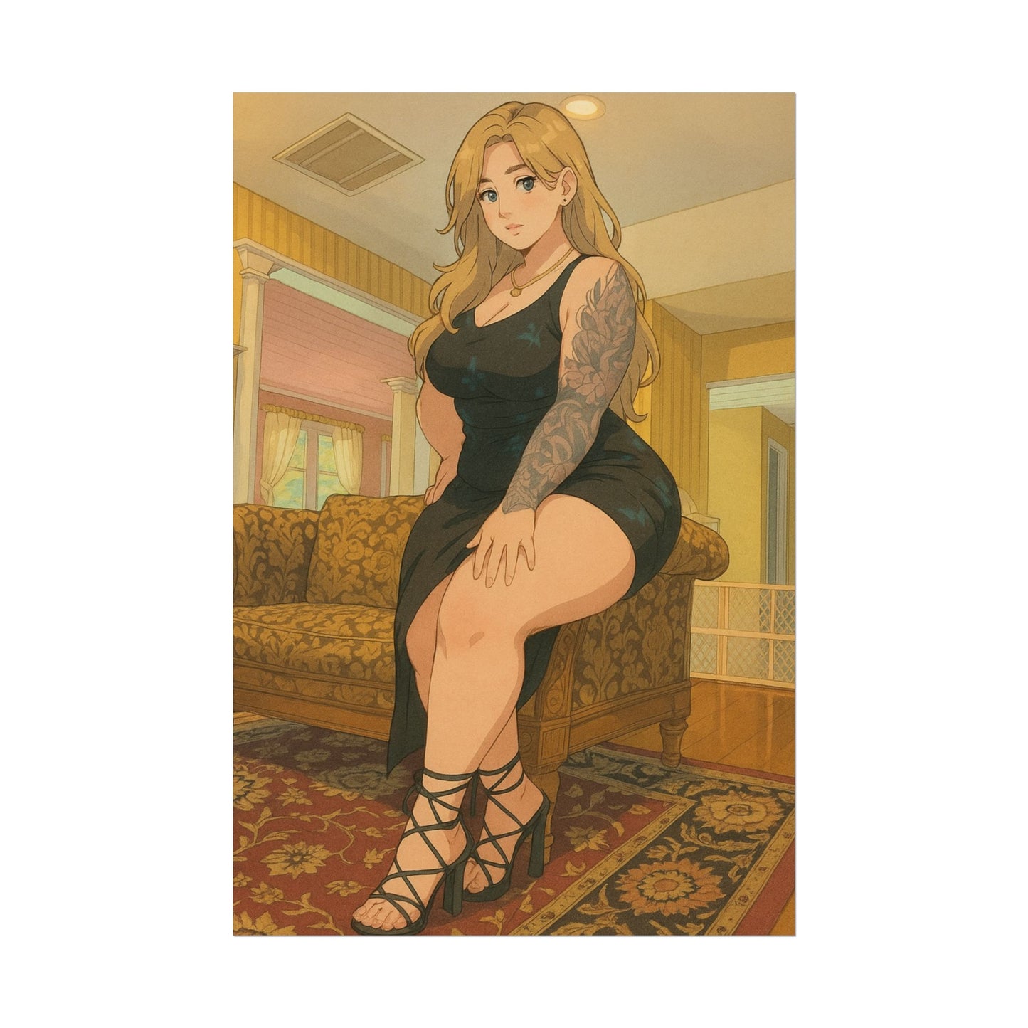 Loco Fits Anime Girls 'Little Black Dress' Poster