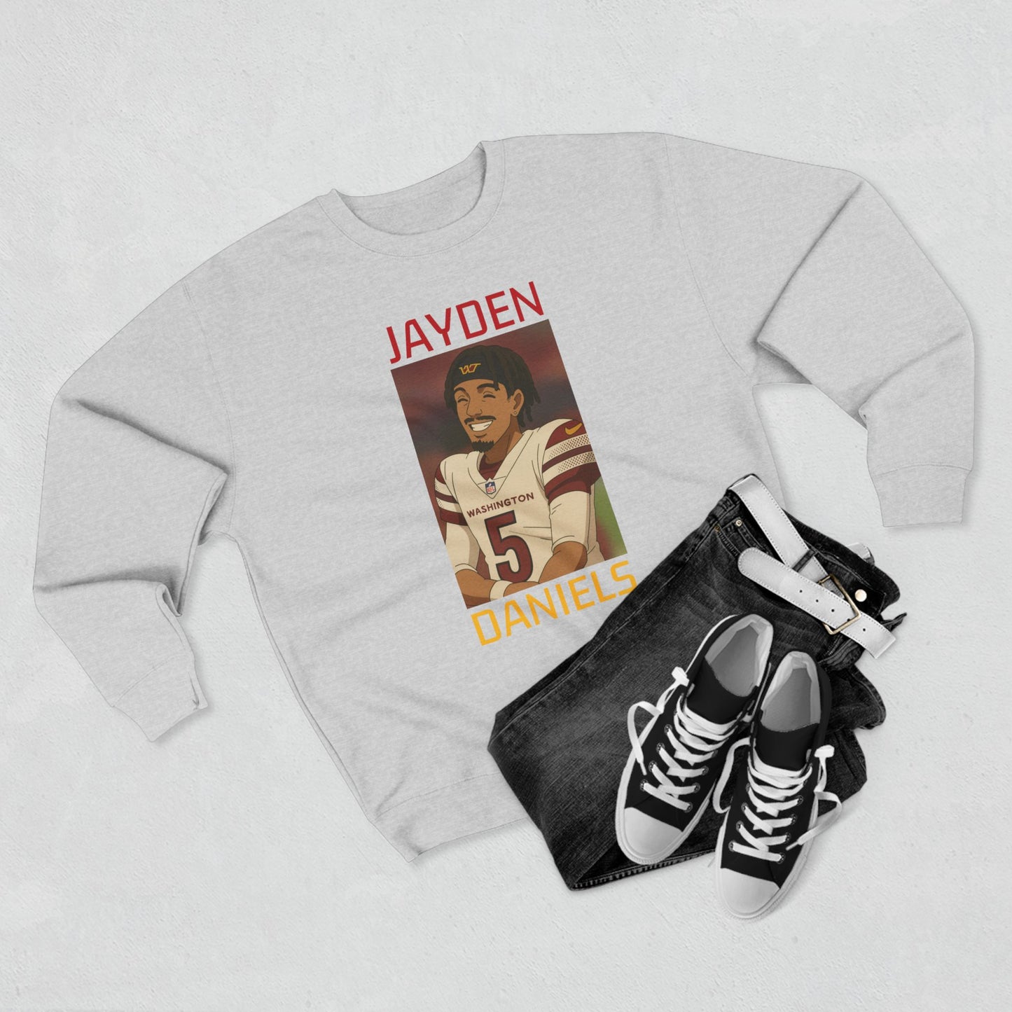 Anime Football 'Jayden Daniels' Crewneck Sweatshirt