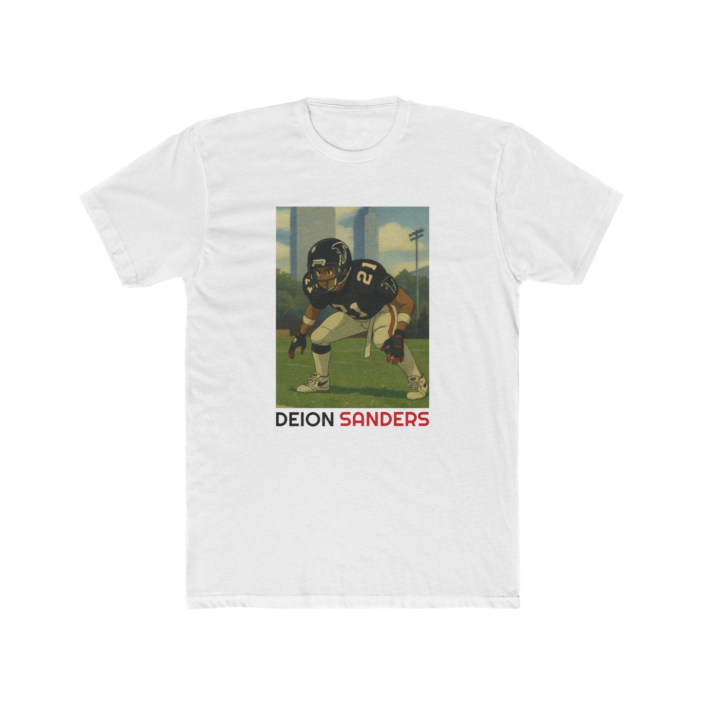 Anime Football 'Deion Sanders' Cotton Crew Tee