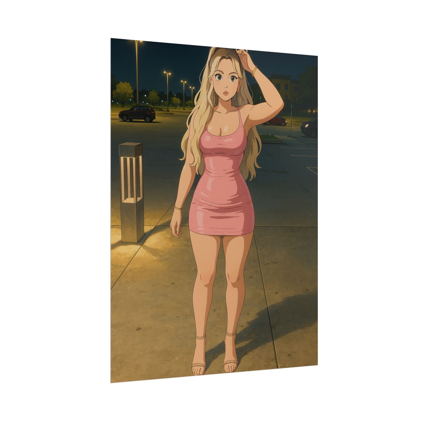 Loco Fits Anime Girls 'Pretty in Pink' Poster