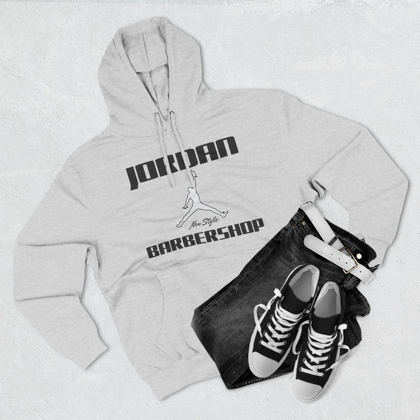 Jordan New Style Barbershop Fleece Hoodie (New Black Font)