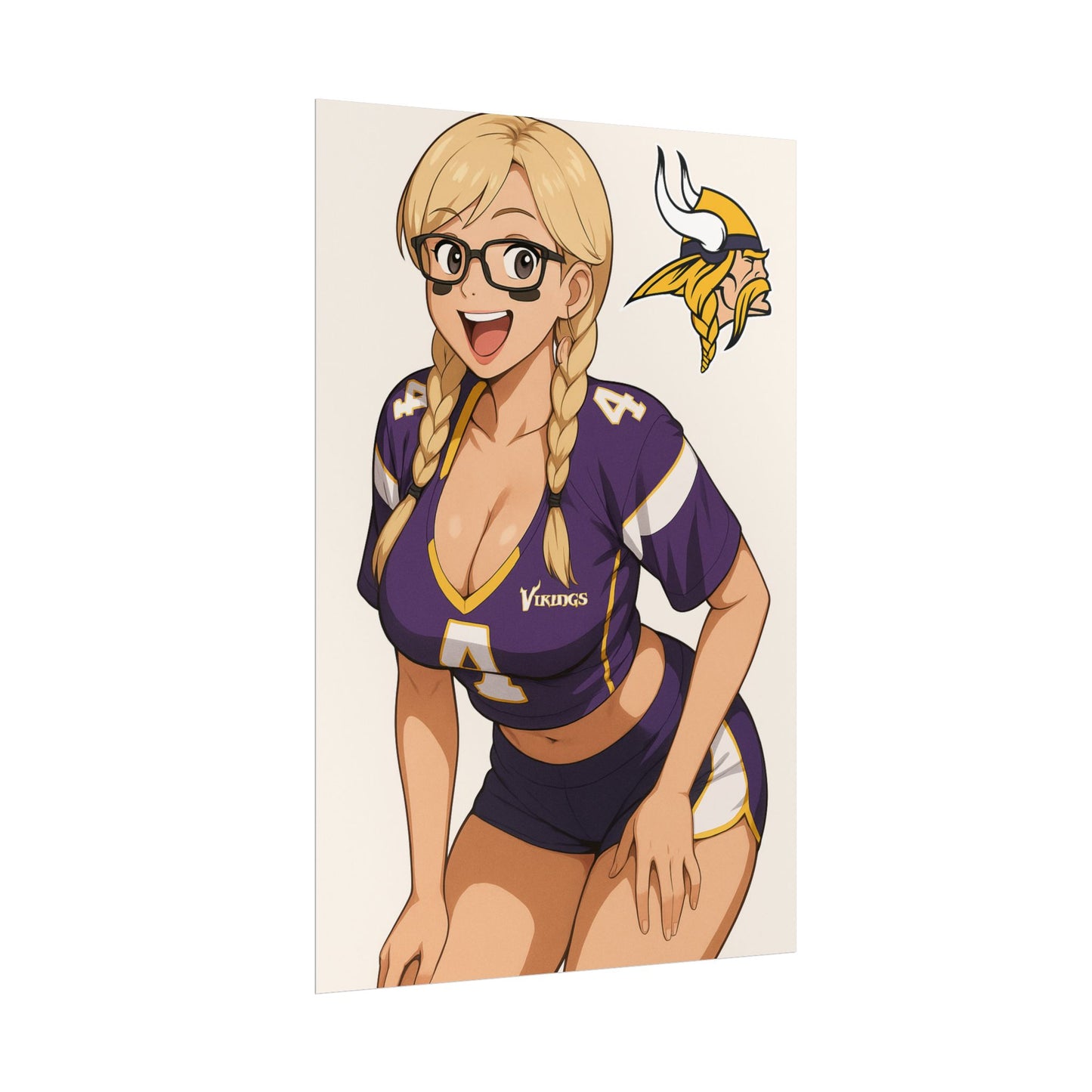 Loco Fits Anime Girls 'Vikings Girl 2' Poster