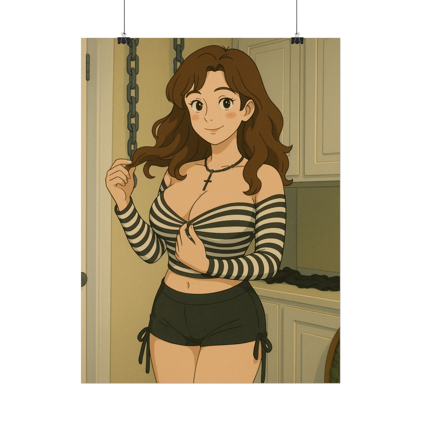 Loco Fits Anime Girls 'Fun Laundry Room' Poster