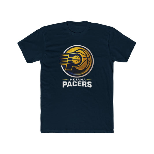 Loco Fits New "NBA Indiana Pacers Basketball Concept Logo" Cotton Crew Tee