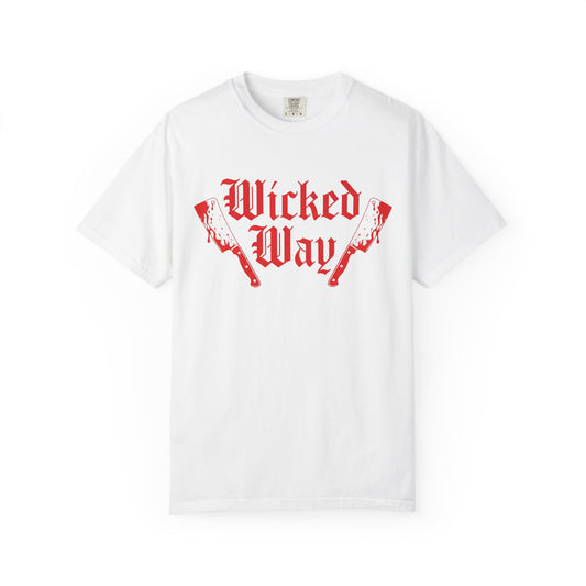 "Wicked Way" Double Butcher Knives Graphic T-Shirt